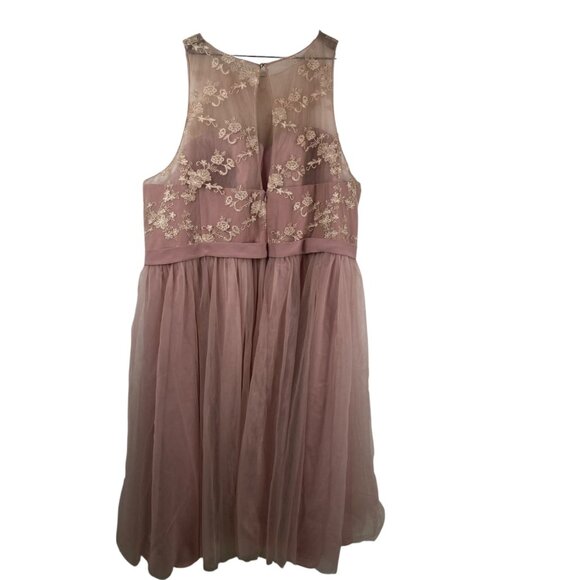 Azazie Dress Bridesmaid Mother Of The Bride Sleeveless Dusty Rose Sz A30 NWT - Picture 2 of 16